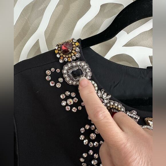 Gucci black wool-crepe gown-damaged - Picture 9 of 16